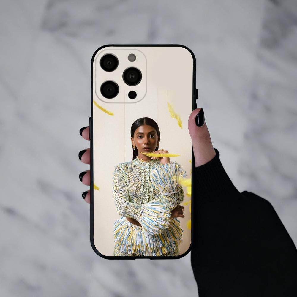 

Actress Charithra Chandran Phone Case For iPhone 17pro, 16,15,14,13,12,11 X XR Plus,Others Soft Black Cover iPhone13PROMAX