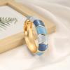DIEZI 17 Colors Bohemian Irregular Enamel Cuff Bangles Hip Hop Geometric Gold Color Metal Wide Bracelet For Women Men Jewelry