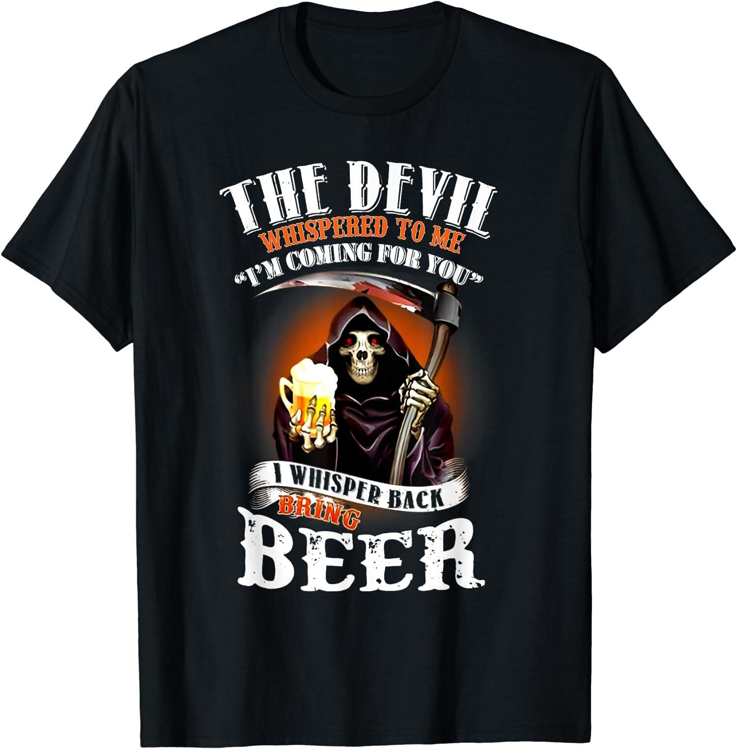NEW LIMITED The Devil Whispered To Me I m Coming For You I Whisper Back T-Shirt S