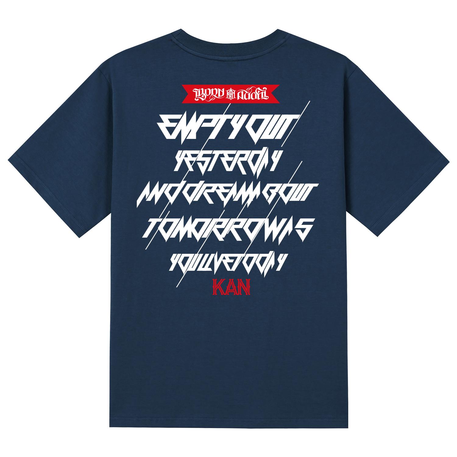 Khan 6312 Ktn0012 Khan Lettering Short Sleeve T-Shirt - Navy Navy/L
