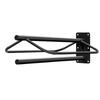 Wall-Mounted Saddle Rack Black Coated for Equestrian Areas