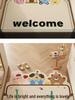 Cute Cartoon PVC Doormat: Non-slip, Dirt-resistant, Cuttable Foot Mat for Home Entrance