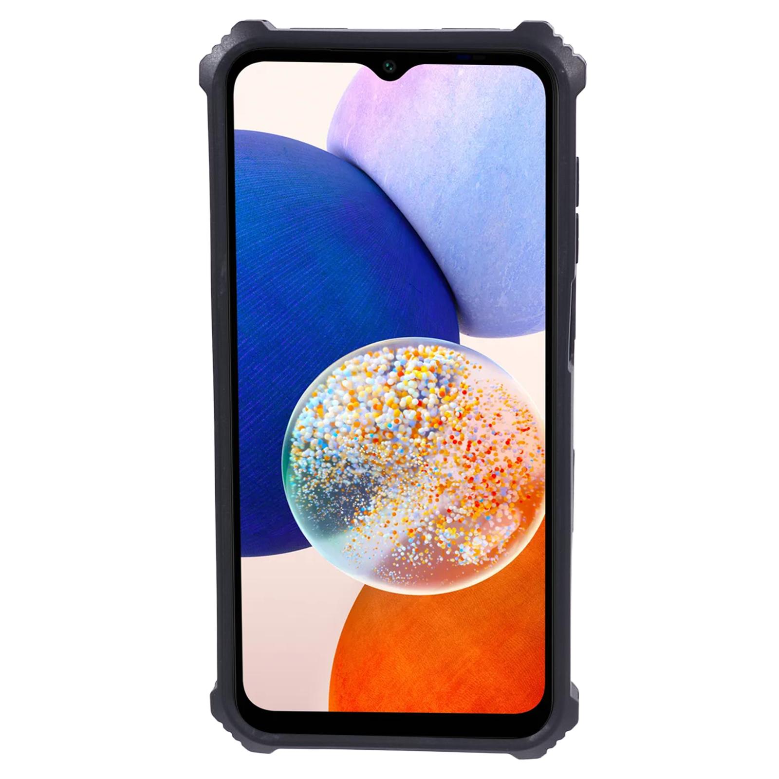 

For Samsung Galaxy A15 5G Phone Case Kickstand PC+TPU Defender Cover Blue