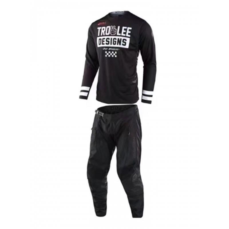 Men Women Mountain Bike Cycling Jersey Set Quick Dry Long Sleeve Off-Road Trail Riding Apparel