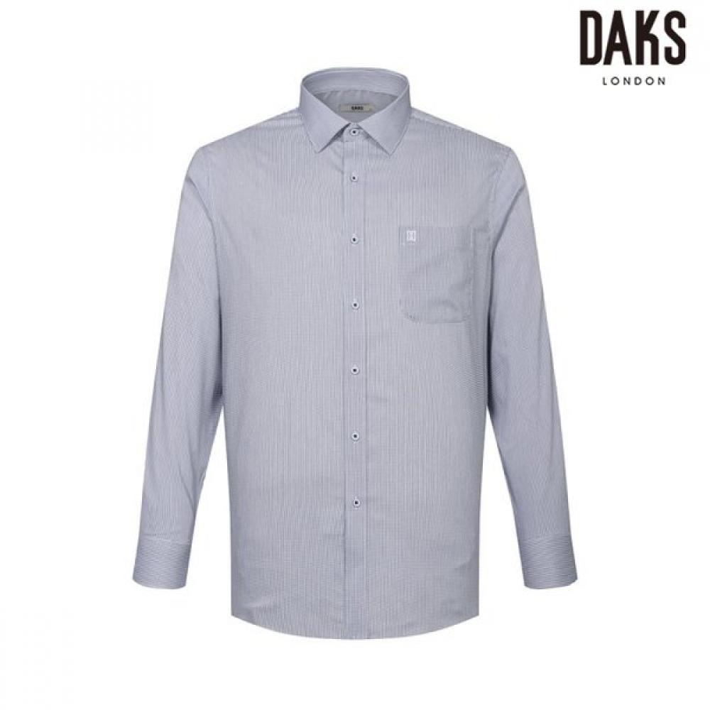 DakS Men S Cotton Blend Stretch Regular Fit dreSS Shirt dmp3Shdl122b1 Blue/95