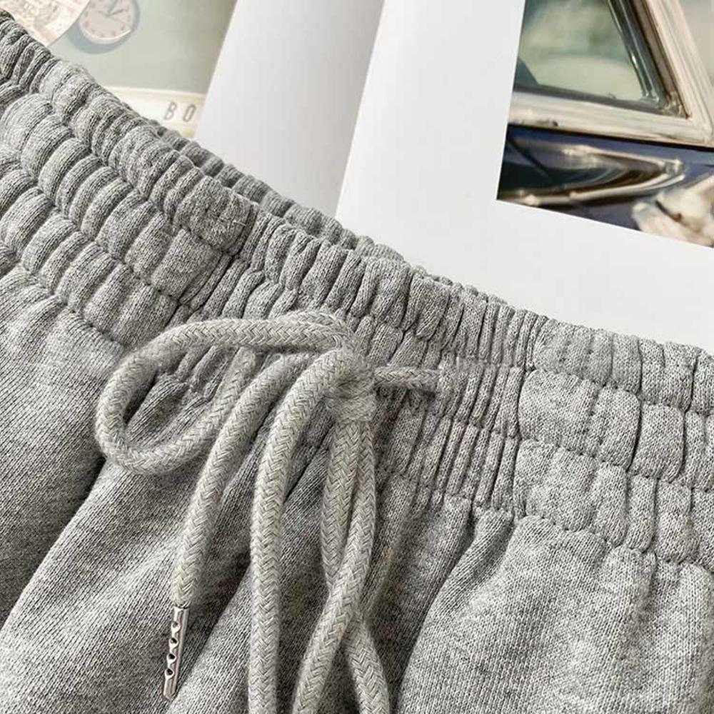 Shorts de Pierna Ancha de Color Sólido de Cintura Alta para Mujer de Verano – Tallas Grandes, Ligeros, Corte Holgado, Estilo Deportivo Casual