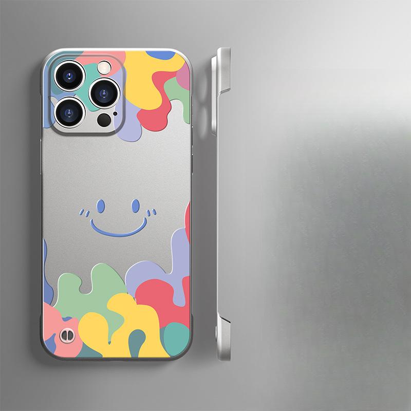 Graffiti Smiley Face Geeignet für IPhone16 IPhone Hülle 15promax Ultradünn Rahmenlos 14 Schlicht 13 Halterung