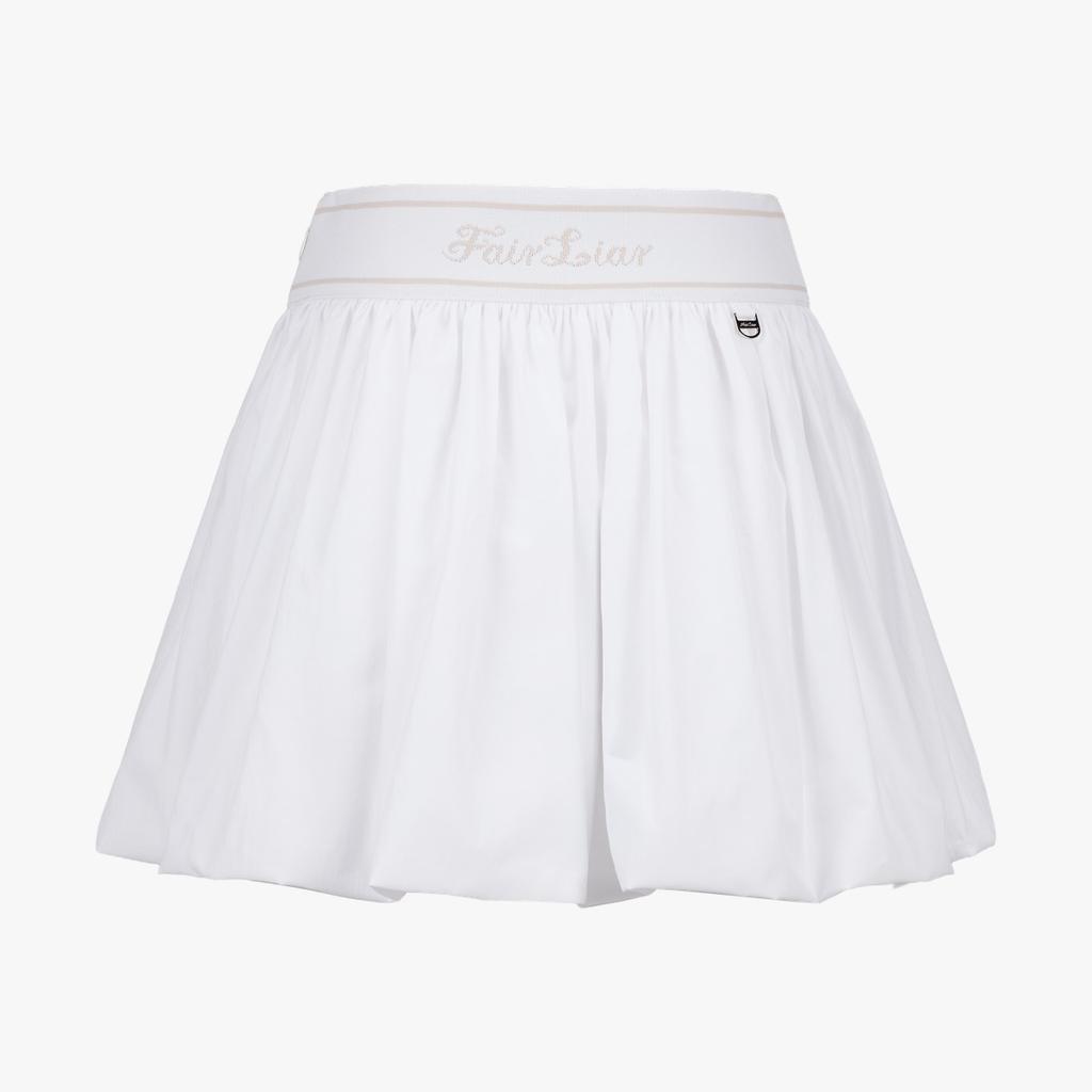 FAIRLIAR GOLF Band Balloon Skirt (White)