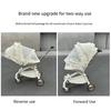 Full Coverage Fly Net for Strollers Lace Trim Design Easy Installation Polyester Fabric Baby Pram Cart Sleeve