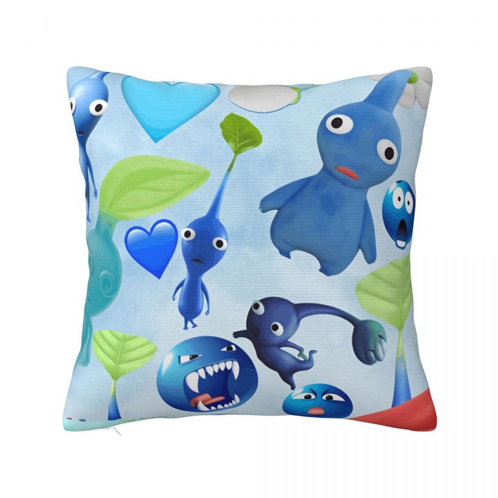 All Pikmin Pillow Case Cushion Cover Square Pattern Pillow Cover Kawaii Pillowcases For Sofa Home Decoration