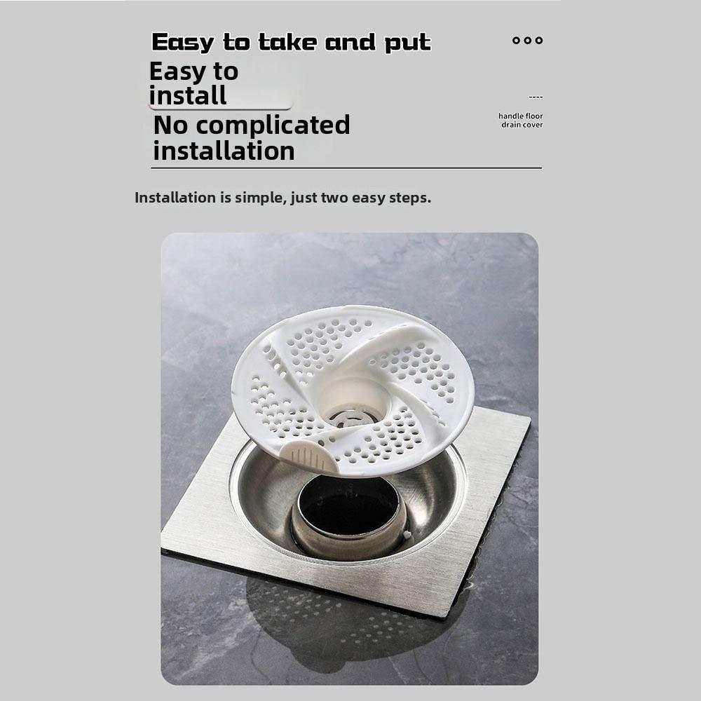 3pcs New Vortex Floor Drain Rotating Anti-Clogging Drain Cover Bug Proof Mesh Design Sink Strainer Kitchen Sink