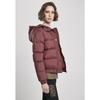 Veste à capuche femme - Urban Classics - Puffer - Bordeaux - Isolée - Élégante