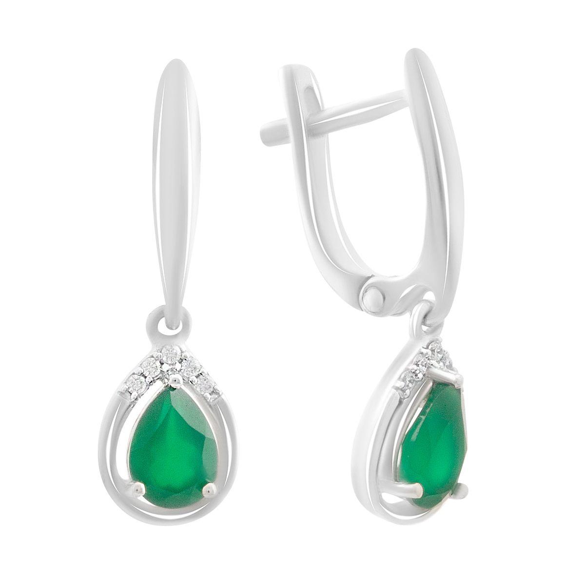 

Серебряные серьги с натуральным агатом 1.393ct (2189718)