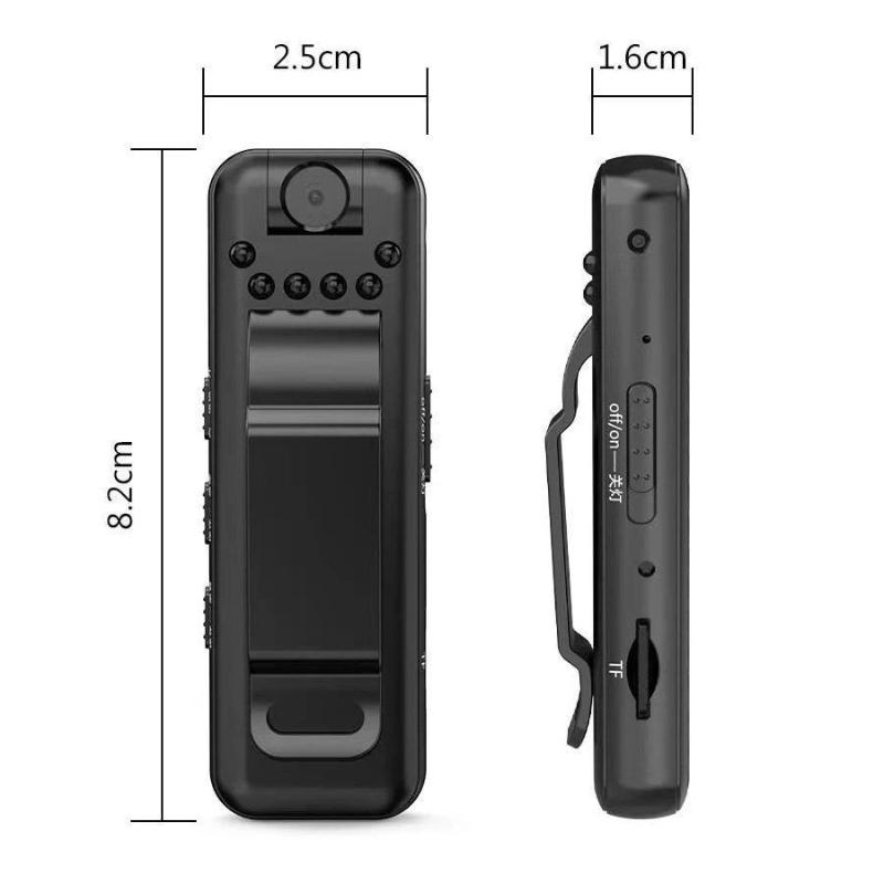 Portable Pen-style Camera, 1080P HD Video Recorder, 180-degree Rotating Night Vision Body Camera