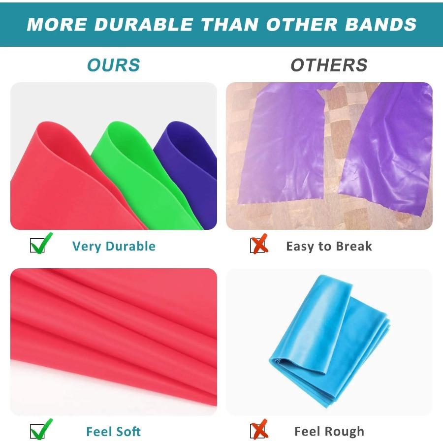 Banda Elastica di Resistenza Yoga Pilates Fitness Bande Elastiche di Resistenza Allenamento Stretching Pilates Crossfit Allenamento Attrezzatura Palestra