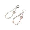 Crown Short Colored Crystal Phone Strap Crystal Wrist Bracelet Phone Chain  Girls New Year Gift