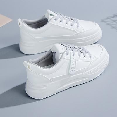 Weiße Schuhe, Damenschuhe, Sommerstudentenschuhe, vielseitige flache Sohle, Frühling und Herbst beliebte Sportschuhe in koreanischer Version