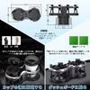 AnT Car Drink Holder Twin Cup Holder Bottle Holder Use Automatically Adapting Elastic Clip Easy Installation Double Fixing Adjustable Base Stable Seat