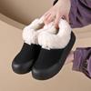 Women's Korean Style Winter New Arrival Fleece-Lined Thickened Big Cotton Boots Warm Flat Soft Sole Casual Women's Cotton Shoes