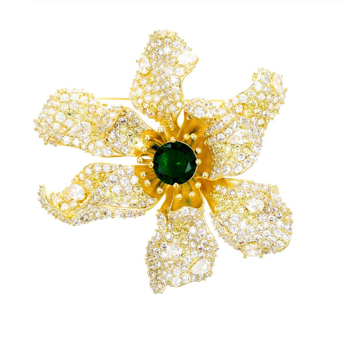 

Роскошная 3D брошь «Девятизвездочная бегония» для осени/зимы – сверкающая булавка-корсет для пальто, плащей и вечерних платьев.