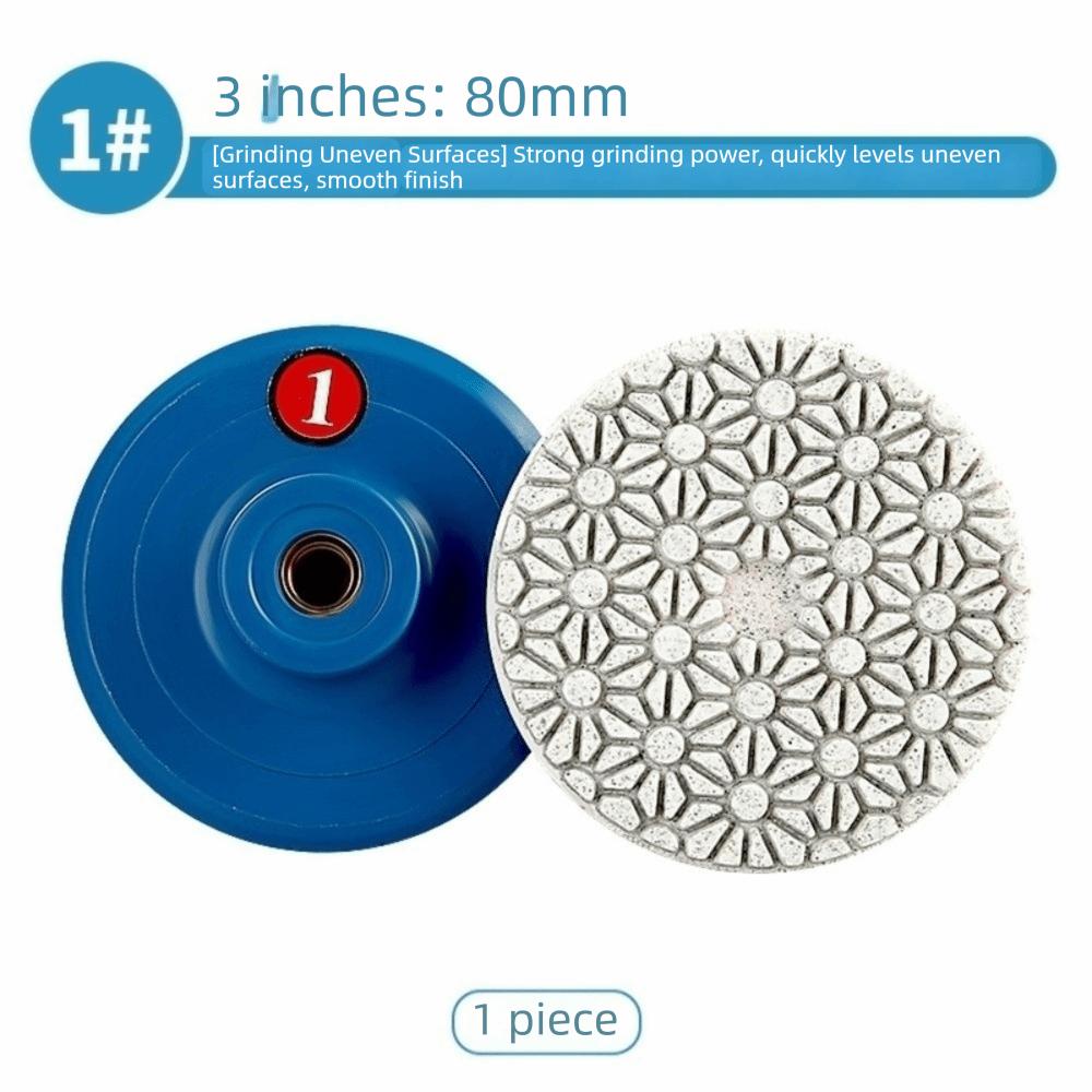 4 Step Grinding Disc Wet Dry Diamond Pad Stone Polishing Tool Grinding Pad  Quartz Stone