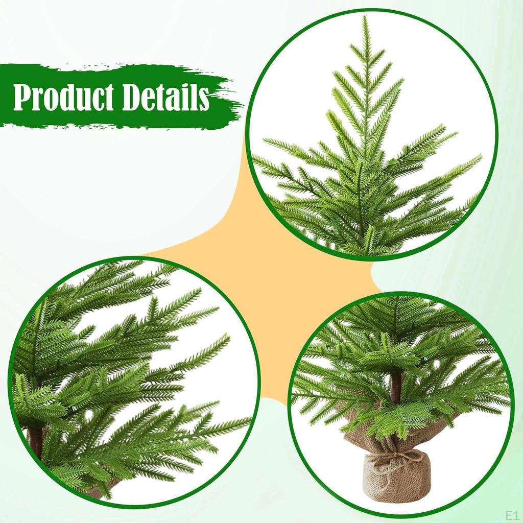 Artificial Small Christmas Tree Holiday Décor Versatile Ornament Tabletop for Party