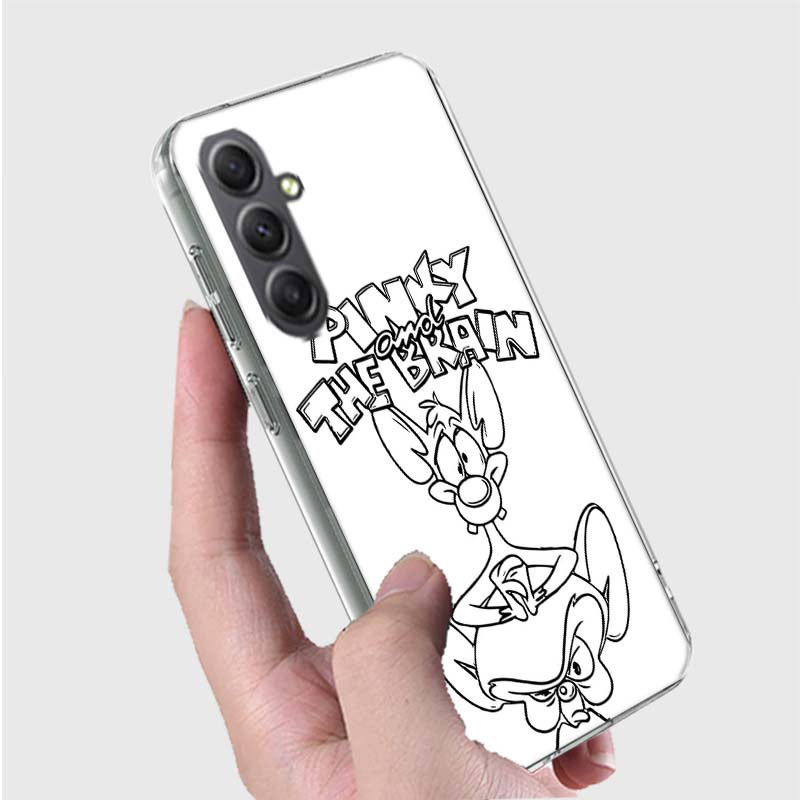 Pinky Anime and the Brain Case For Phone Samsung Galaxy A12 A22 A32 A52 A52S A13 A23 A33 A53 A14 A24 A34 A54 5G A73 A42 A9 A8 A7