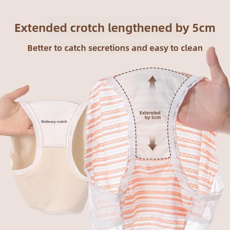 Plus Size Girls Summer Sweet Puff Striped Comfy Crotch Antibacterial Briefs