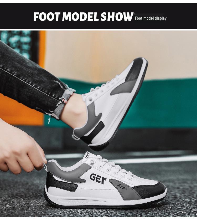 Herren 2025 Sommer Leder Slipper Sneaker: Atmungsaktive, lässige, vielseitige Sport-Skateschuhe