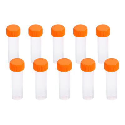 10 stücke 5 ml Kunststoff Gefrorene Reagenzgläser Fläschchen Schraube Dichtung Kappe Pack Container mit Silikon Dichtung