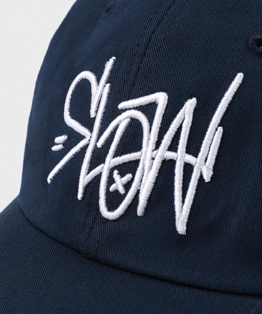 SLOW RECORD HOUSE Slow Signature Logo Ball Cap_Navy