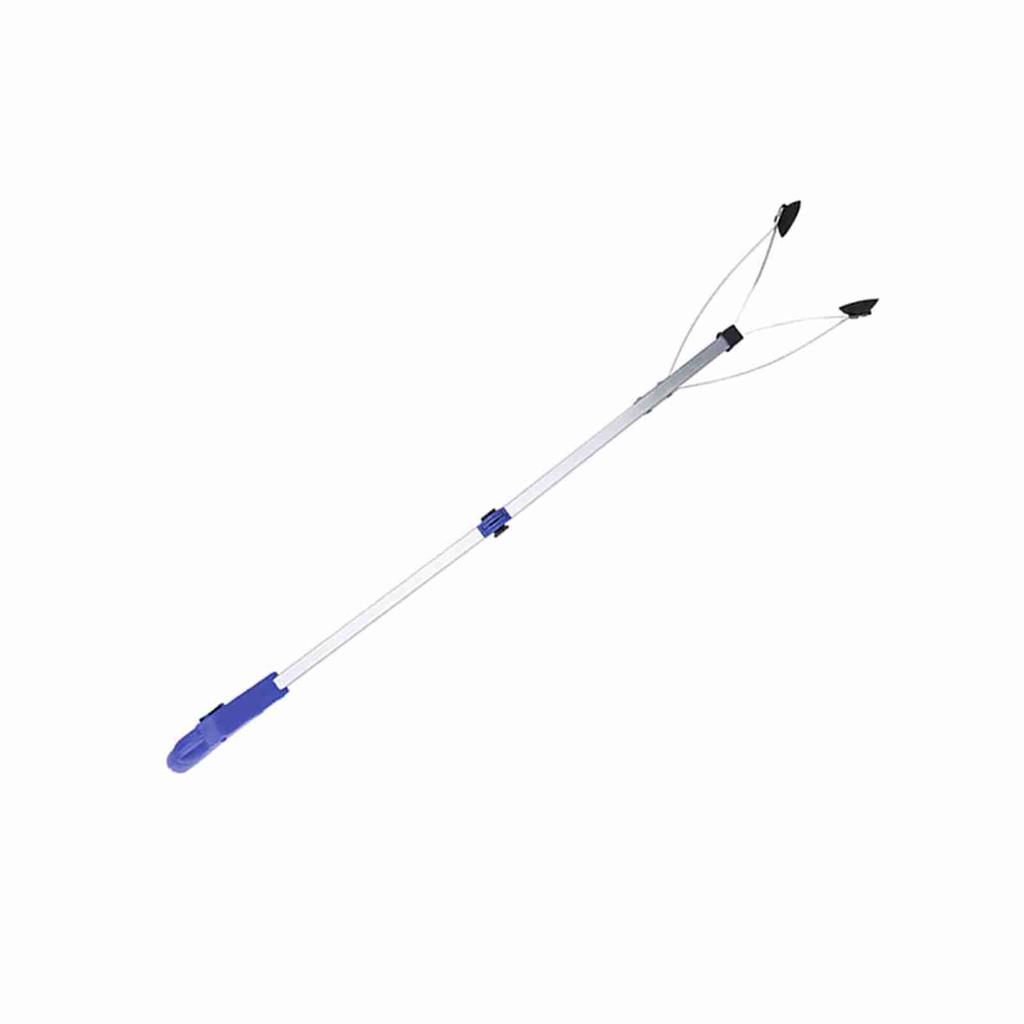 Garbage Picker Folding Trash Grabber for Garden Leaves Waste Pick Up(Red handle)