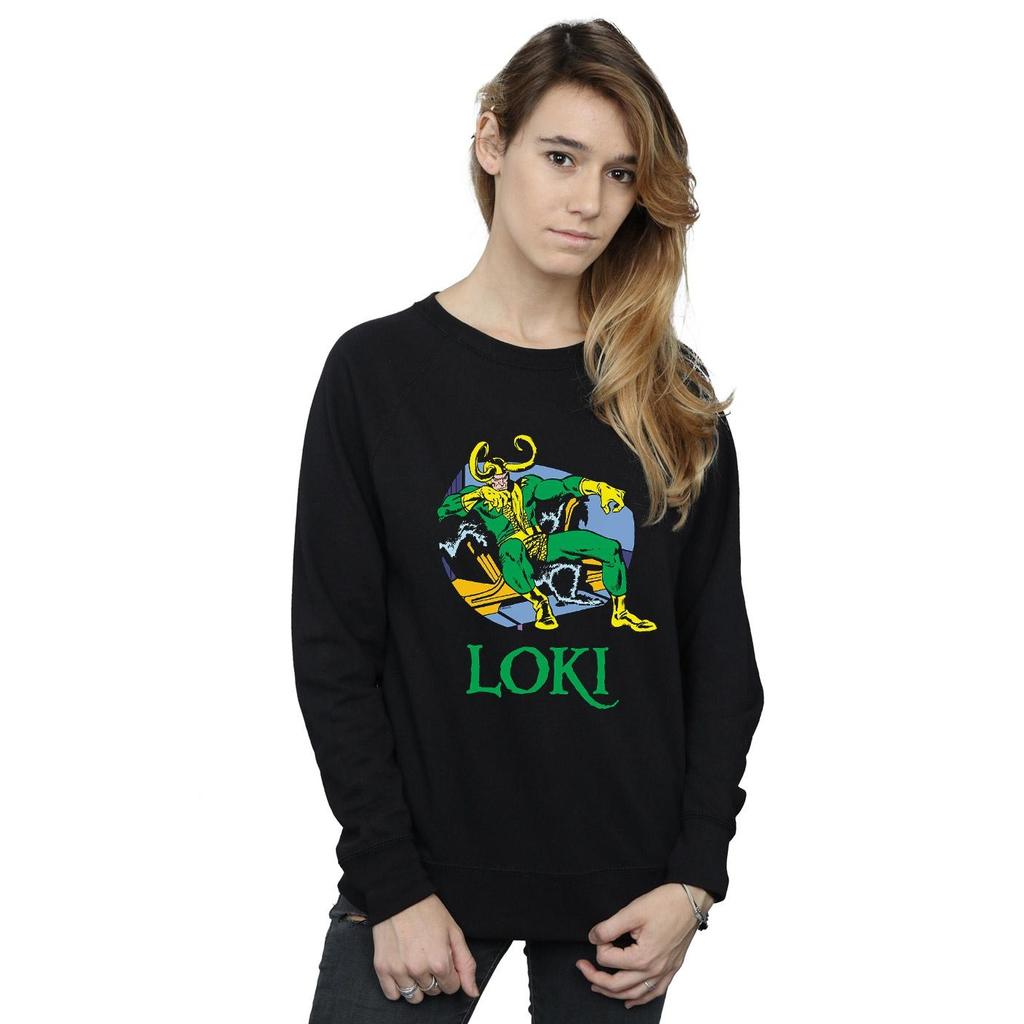 Marvel Womens/Ladies Loki Throne Sweatshirt