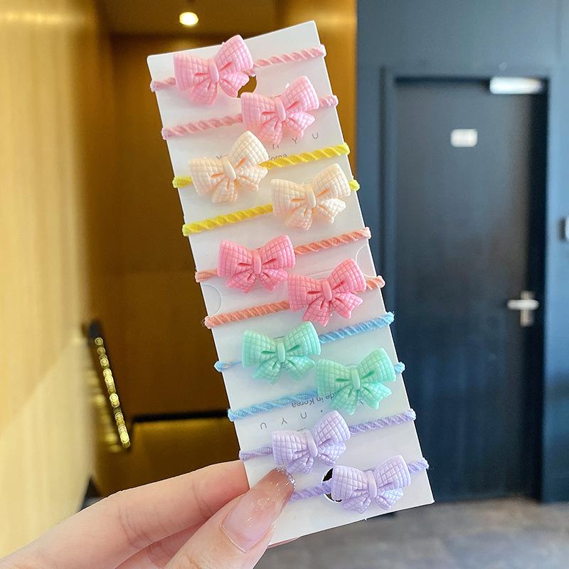 10PCS/Set Hair Bands for Children Cute Cartoon Animals Rubber Band Headwear Girls Baby Headband Scrunchies Kids Hair Accessories