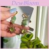 Bohemian Goldplated Quartz Sun Earrings For Women Summer Accessories