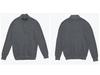 Men's Striped Knitwear Long Sleeve Half-Zip Sweater - White Warm Autumn/Winter Collection