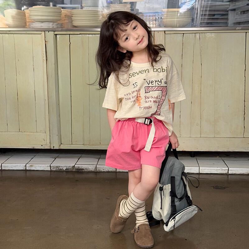 SEVEN BOBI Girls Cartoon Short Sleeve T-Shirt 130 cm