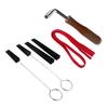 Piano Tuner Tuning Kit for w/ Rubber Mutes Tuning Wrench Set 8PCS for Professional Sparetime Hobbyist DIY Piano Tuning T