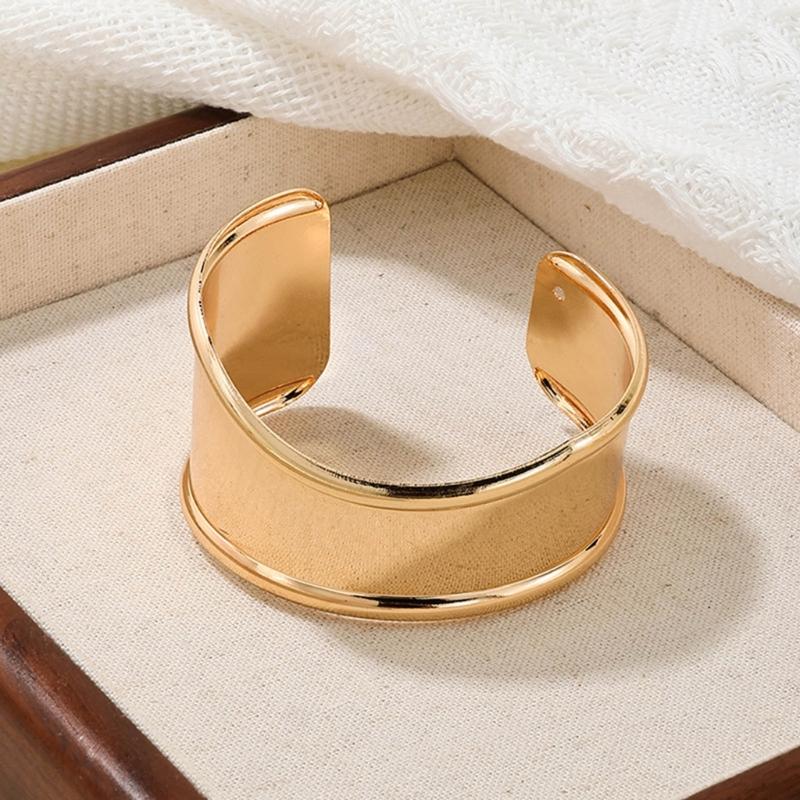 Fashionable Wide Opening Bracelet Irregular Bracelet Irregular Shape Wristlet Unique Wide Cuff Bracelet for Women Girls