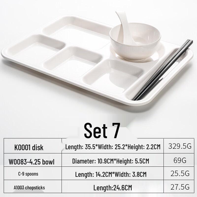 

Durable Melamine Divided Lunch Plates