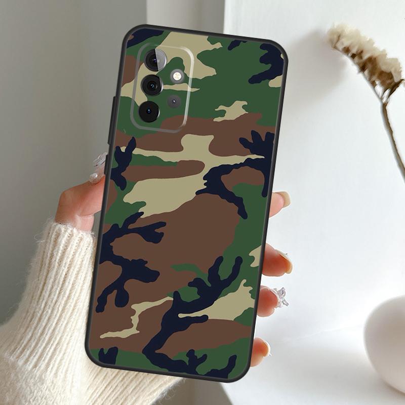 Militär Tarnmuster Hülle Für Samsung Galaxy A16 A26 A36 A56 A55 A35 A15 A54 A34 A14 A52 A32 A12 A13 A33 A53 A17