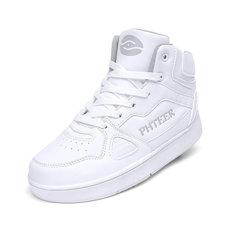 

Четырехколесные беговые туфли, блочные туфли для мальчиков и детей, туфли с колесами для девочек, конькобежные туфли, двухколесные деформированные туфли 43 белый