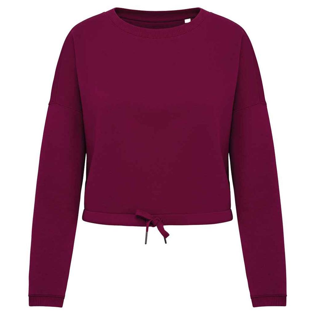 Native Spirit Womens/Ladies Oversized Crop Sweatshirt