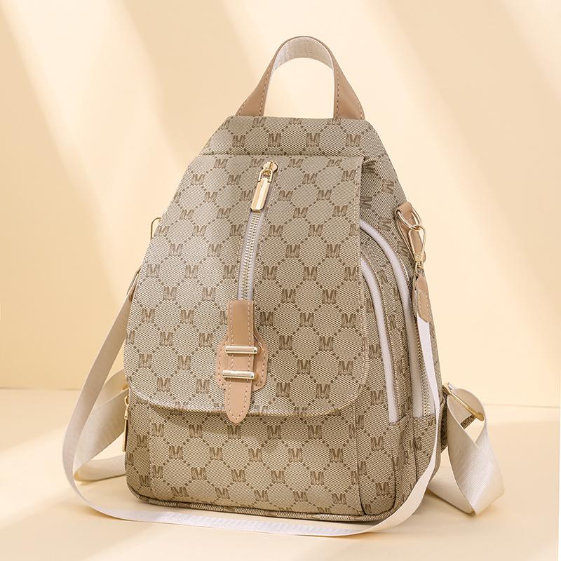 Print-Rucksack Damen-Rucksack aus weichem Leder, vielseitig verwendbar, Umhängetasche, Reiserucksack für Damen