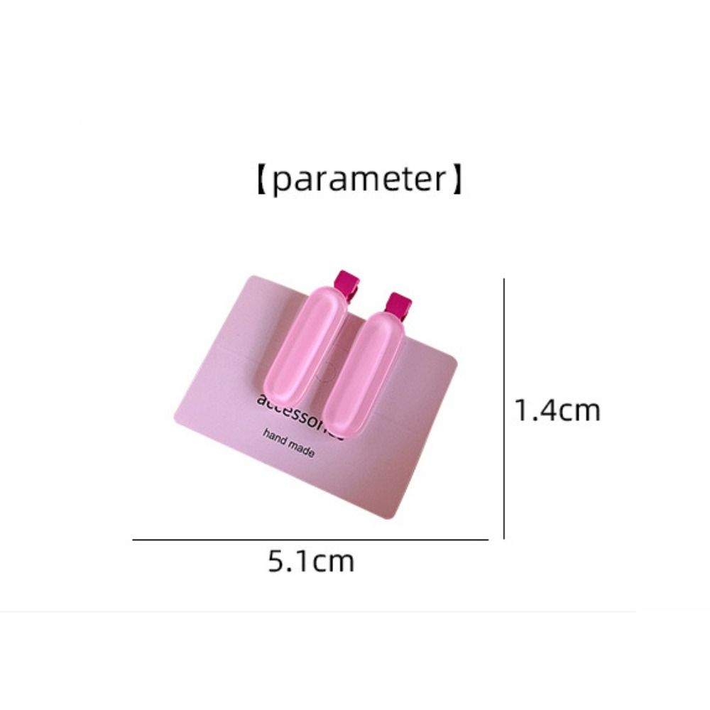 2pcs/set Oval Barrettes Hair Clips Small Headwear Sweet Side Clip  Women Girls