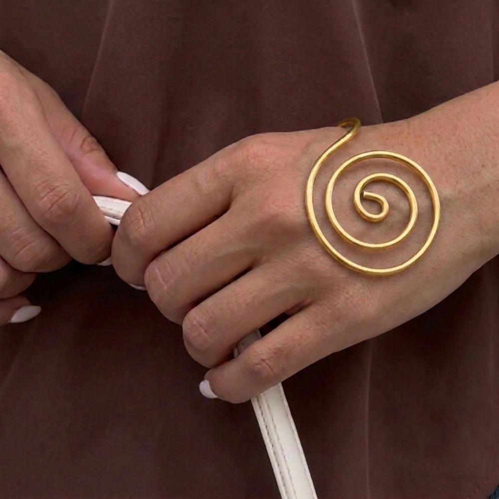 Portable Spiral Palm Ring Handmade Reiki Energy Spiral Hand Ring  for Meditation & Energy