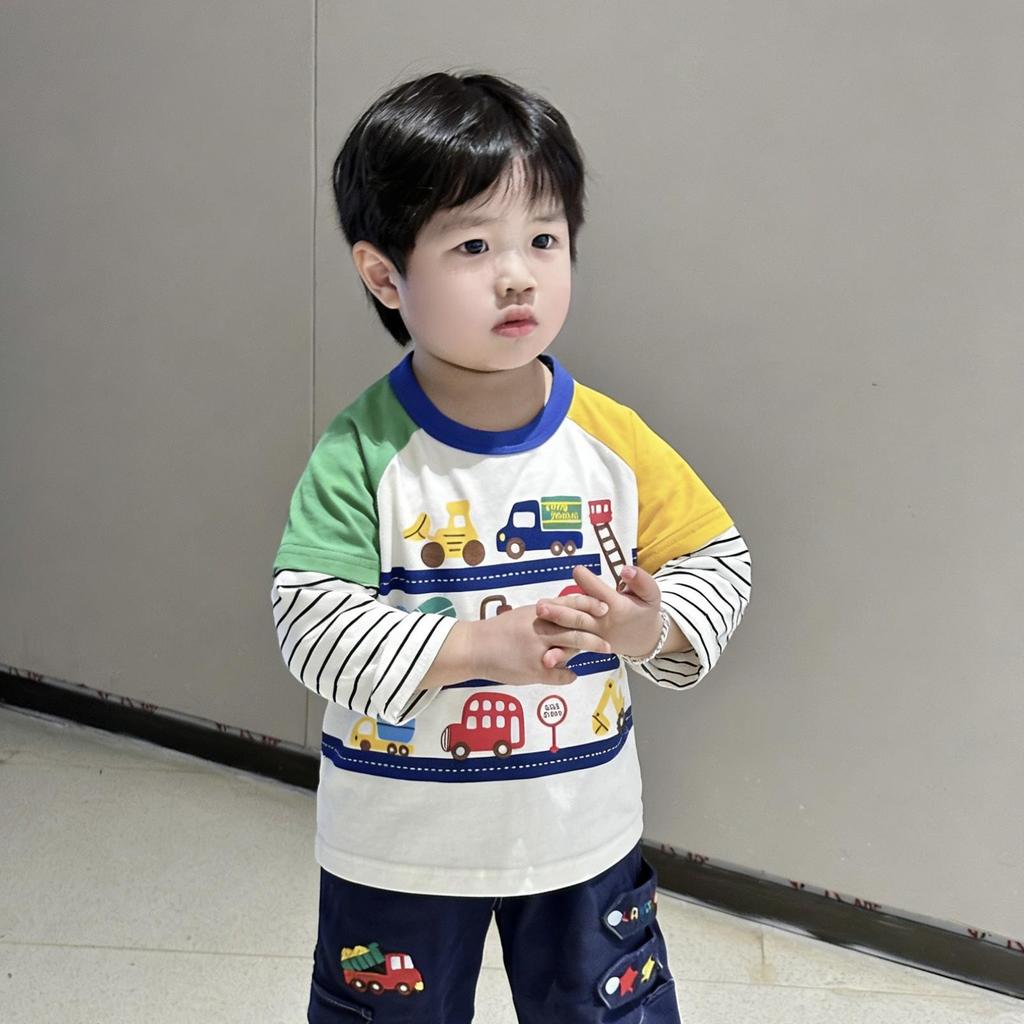 2026 Spring Arrival: Kids' Cartoon Long Sleeve Base Layer for Toddlers & Children