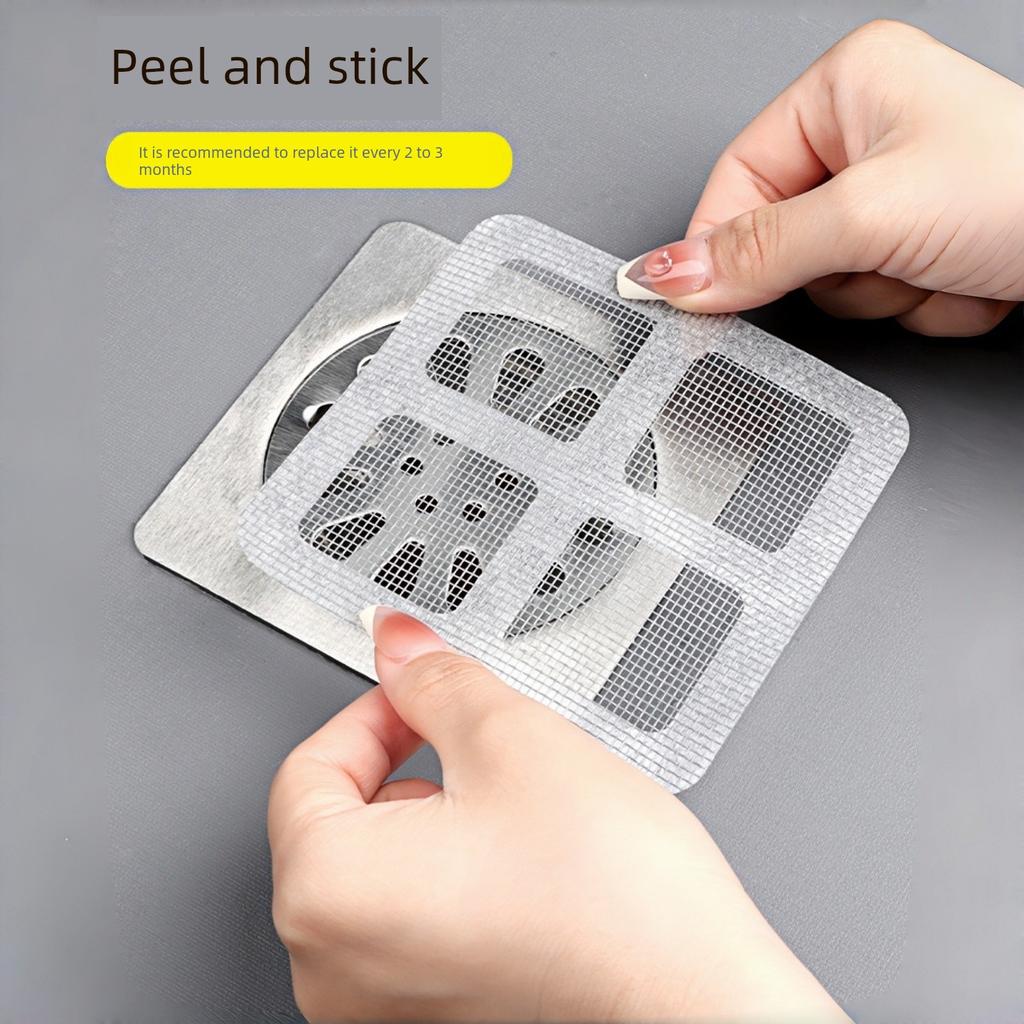 Bathroom Hair Filter Net, Drain Filter for Bathroom, Anti-Odor, Anti-Hair, Anti-Insect Drain Sticker