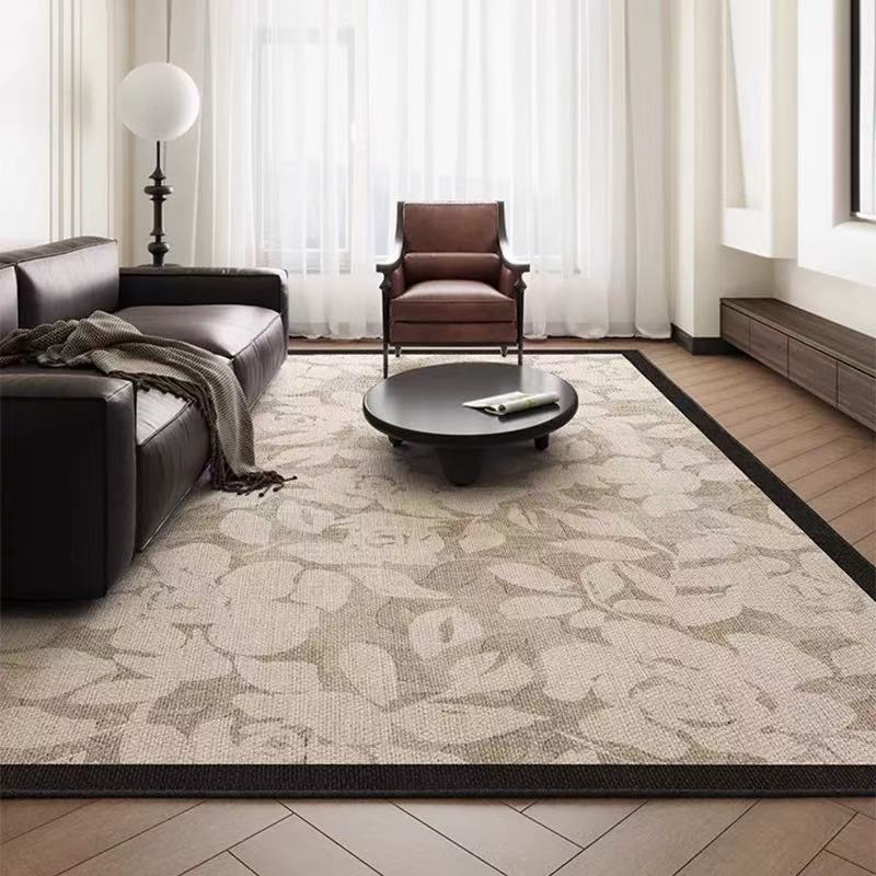 Light Luxury High-End Carpet Living Room Sofa Anti-Slip Waterproof Floor Mat Bedroom Anti-Stain Foot Mat Home Decoration