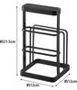 Yamazaki Jitsugyo Cutting Board & Knife Stand Tower Black 6776